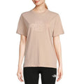 The North Face Womens Half Dome Logo Tee XS Pink Moss Short Sleeve NWT