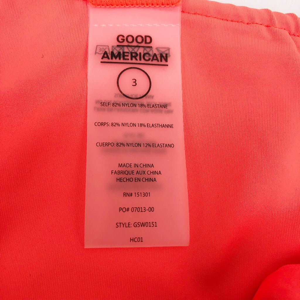 Good American Tiny Ties Bikini Bottoms Sz 6 XXXL Hot Pink Swimwear Matte NWT