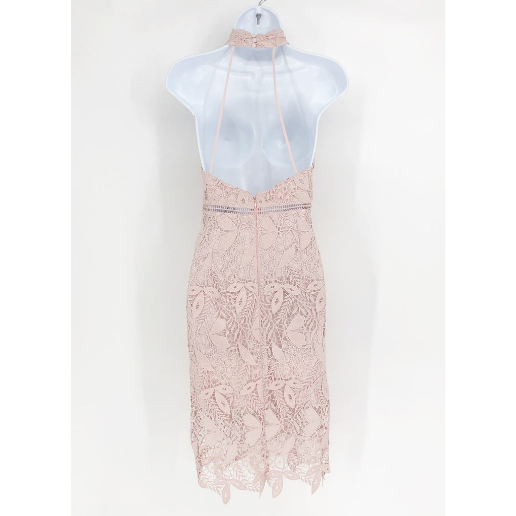 BARDOT Women's Willow Sheath Dress Small Soft Pink Floral Lace Sleeveless NWT