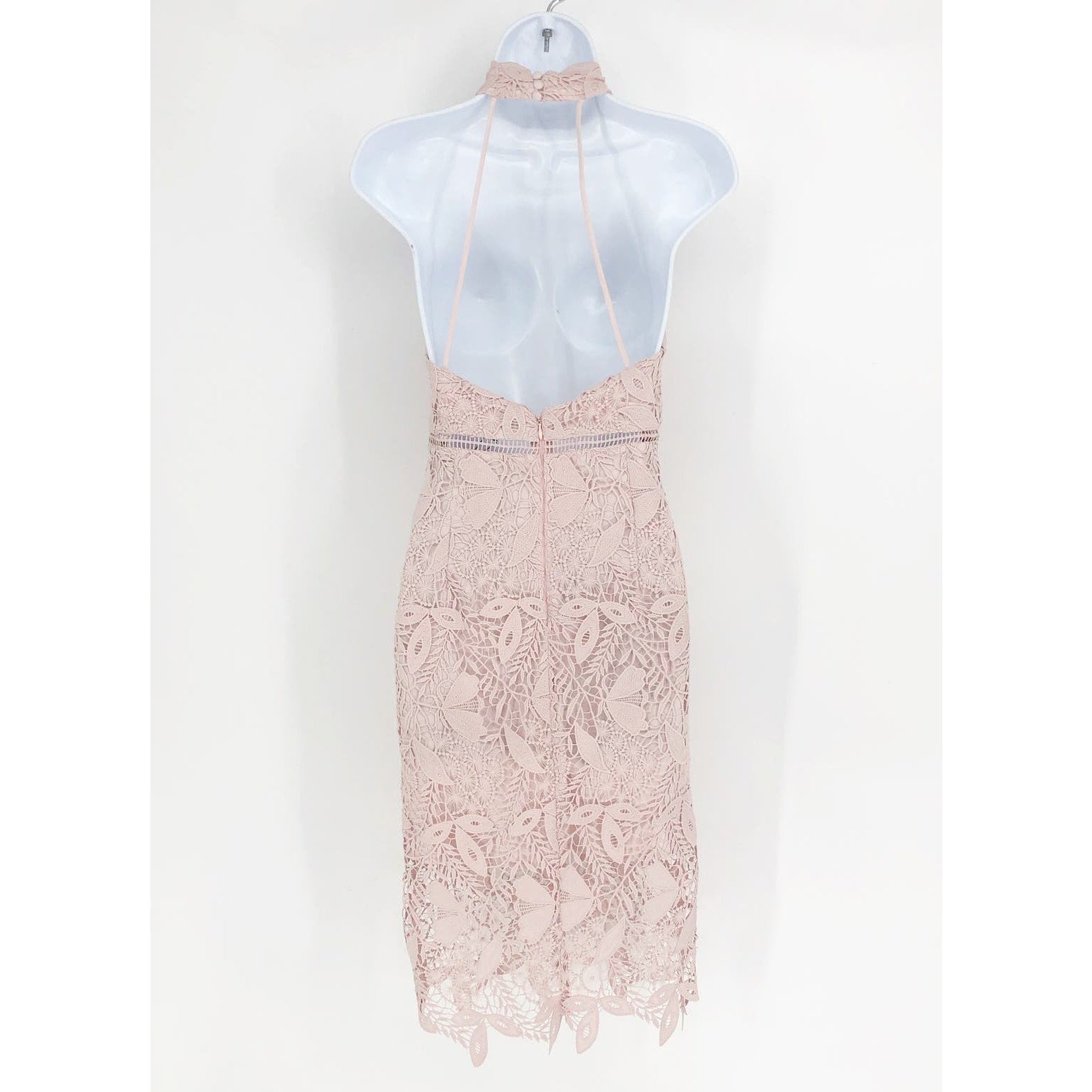 BARDOT Women's Willow Sheath Dress Small Soft Pink Floral Lace Sleeveless NWT