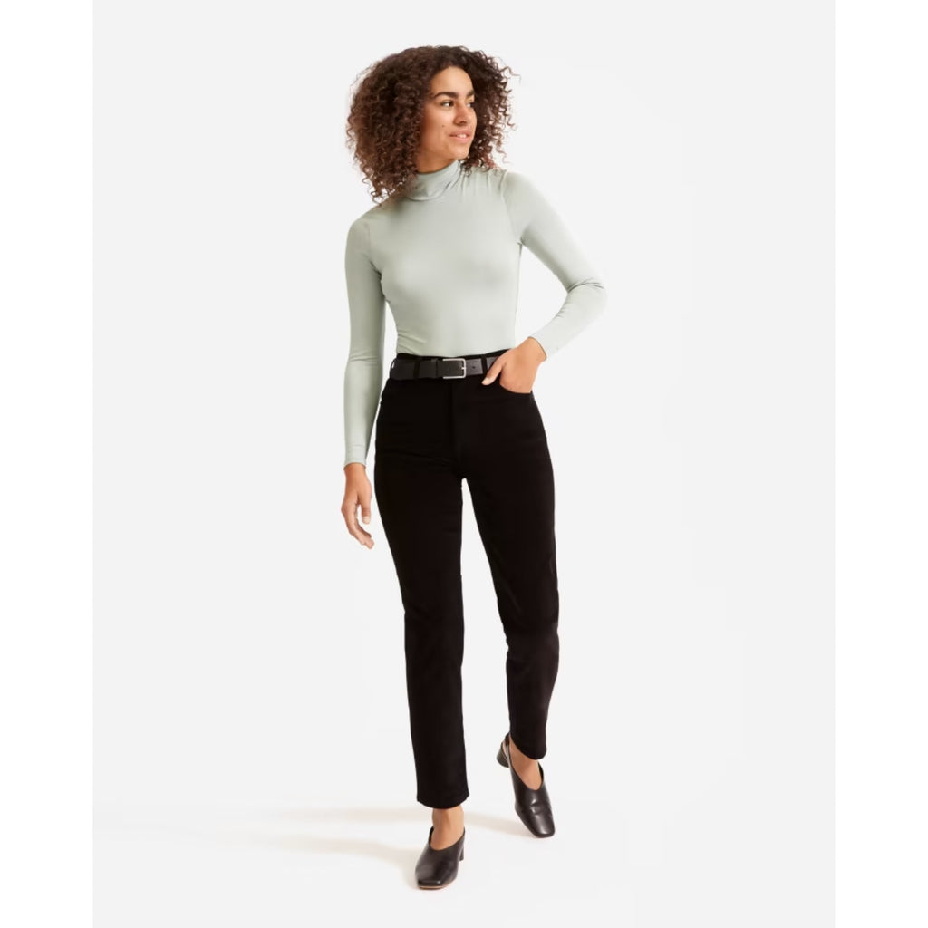Everlane Womens Baby Cord Cheeky Pants 29 US 8 Black Corduroy Straight Leg