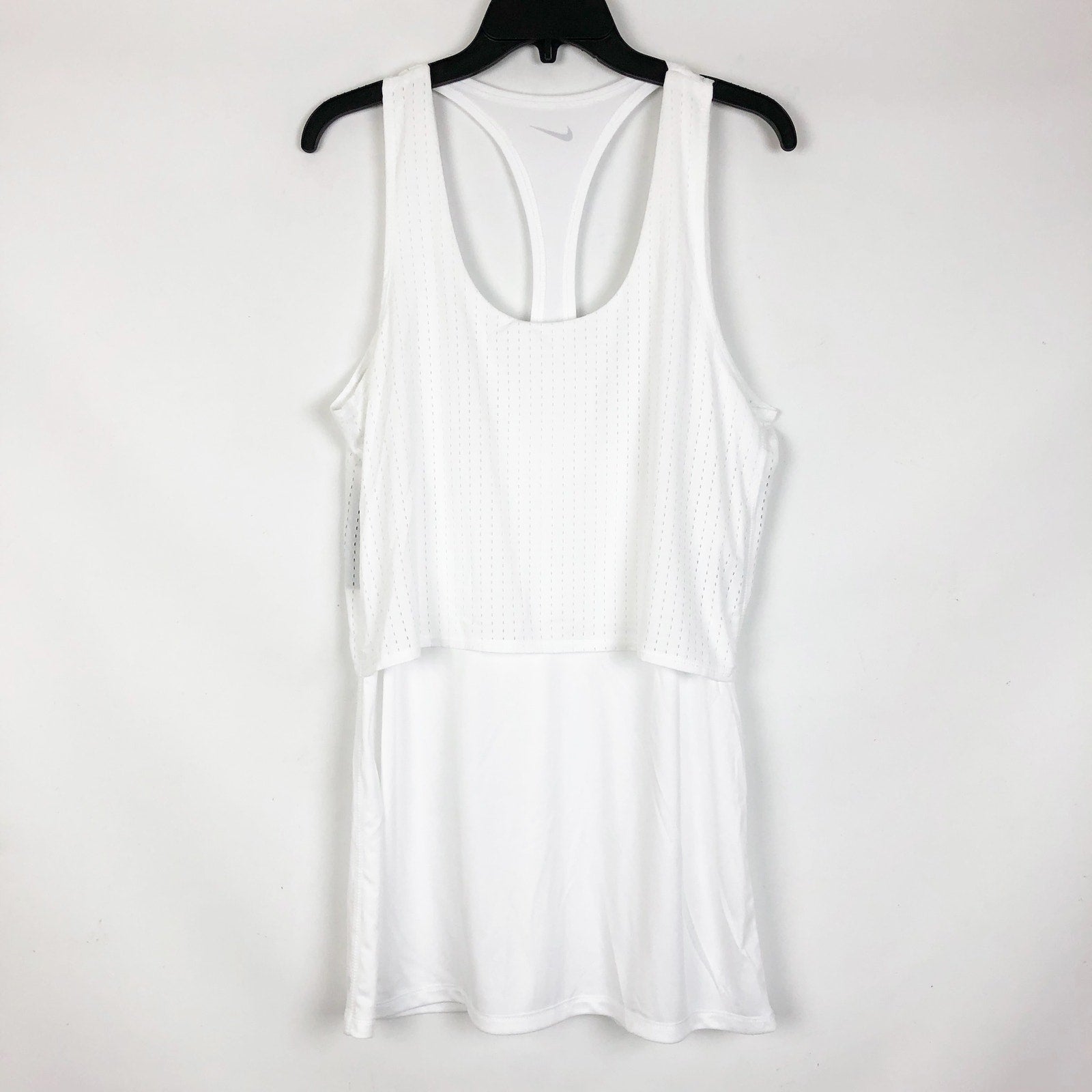 Nike Womens Sport Mesh Reversible Dress Small White Racerback Swim Cover-Up NWT