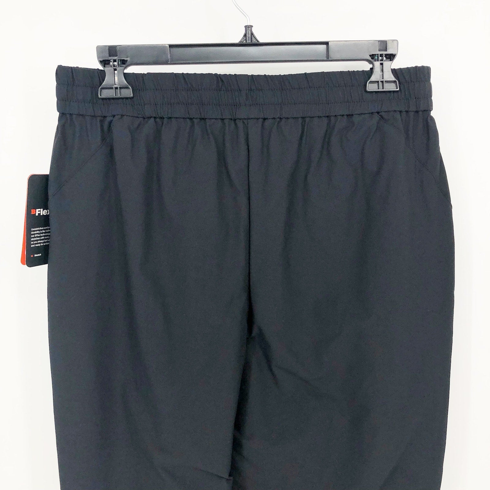 Bass Outdoors Womens Woven Sweatpants Small Black Drawstring Joggers NWT