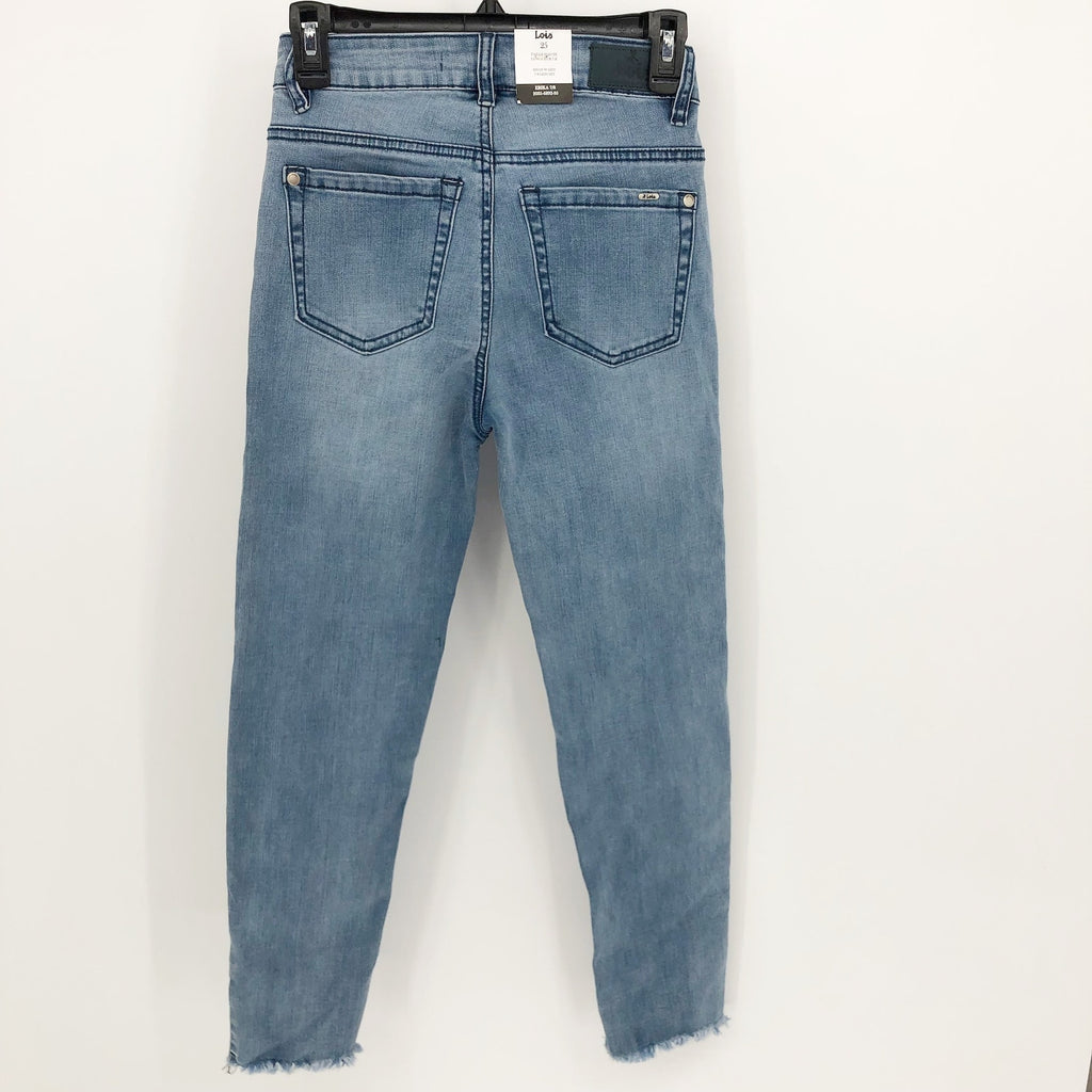 LOIS JEANS Women's Erika 7/8 Jeans Blue Size 25 US 0 High Waisted Skinny Leg NWT