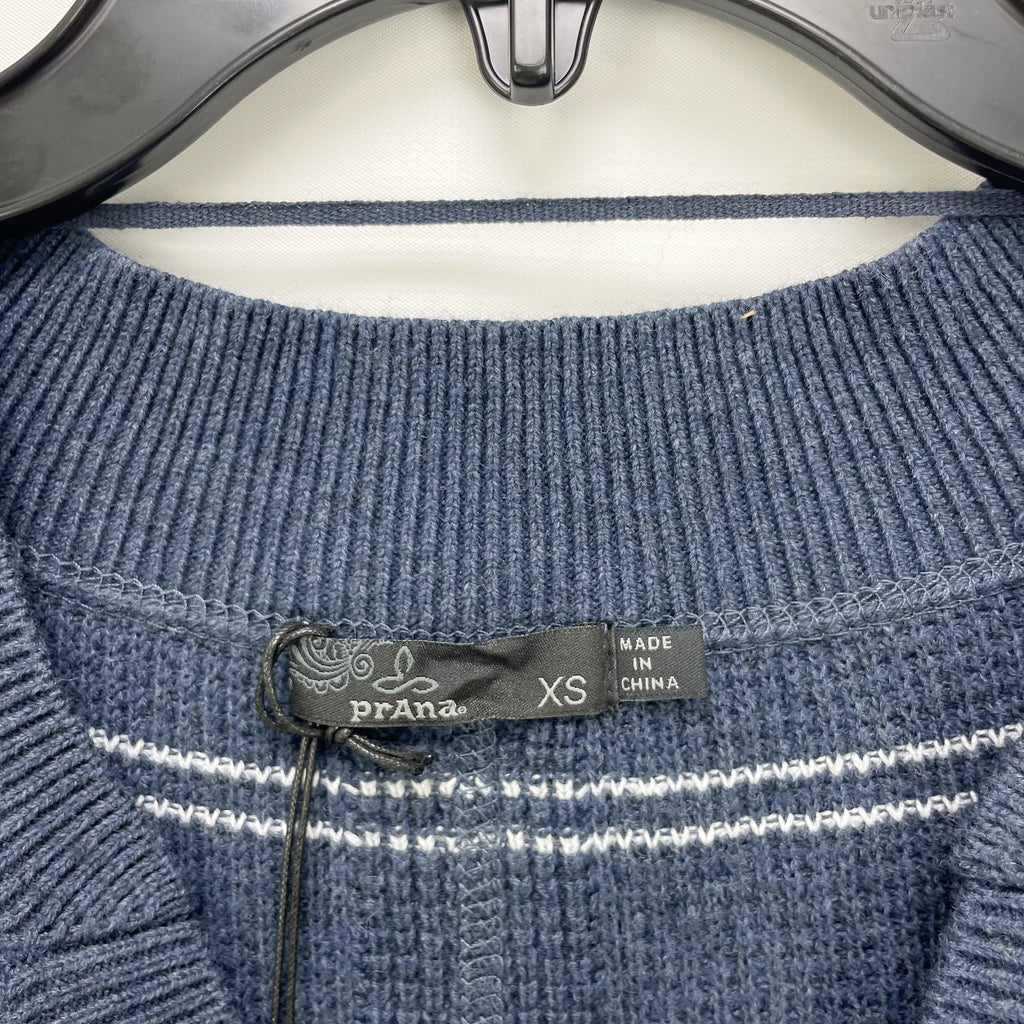 prAna Womens Milani Henley Dress Nautical Stripe XS