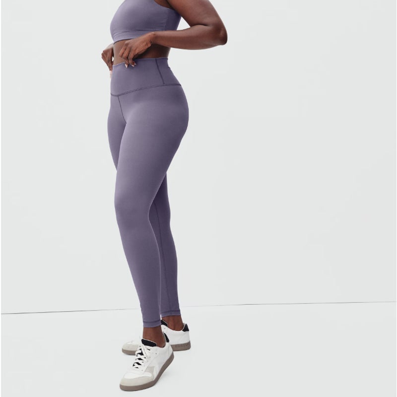 Everlane Womens The Perform Ankle Legging Small Plum Purple Athletic NWT