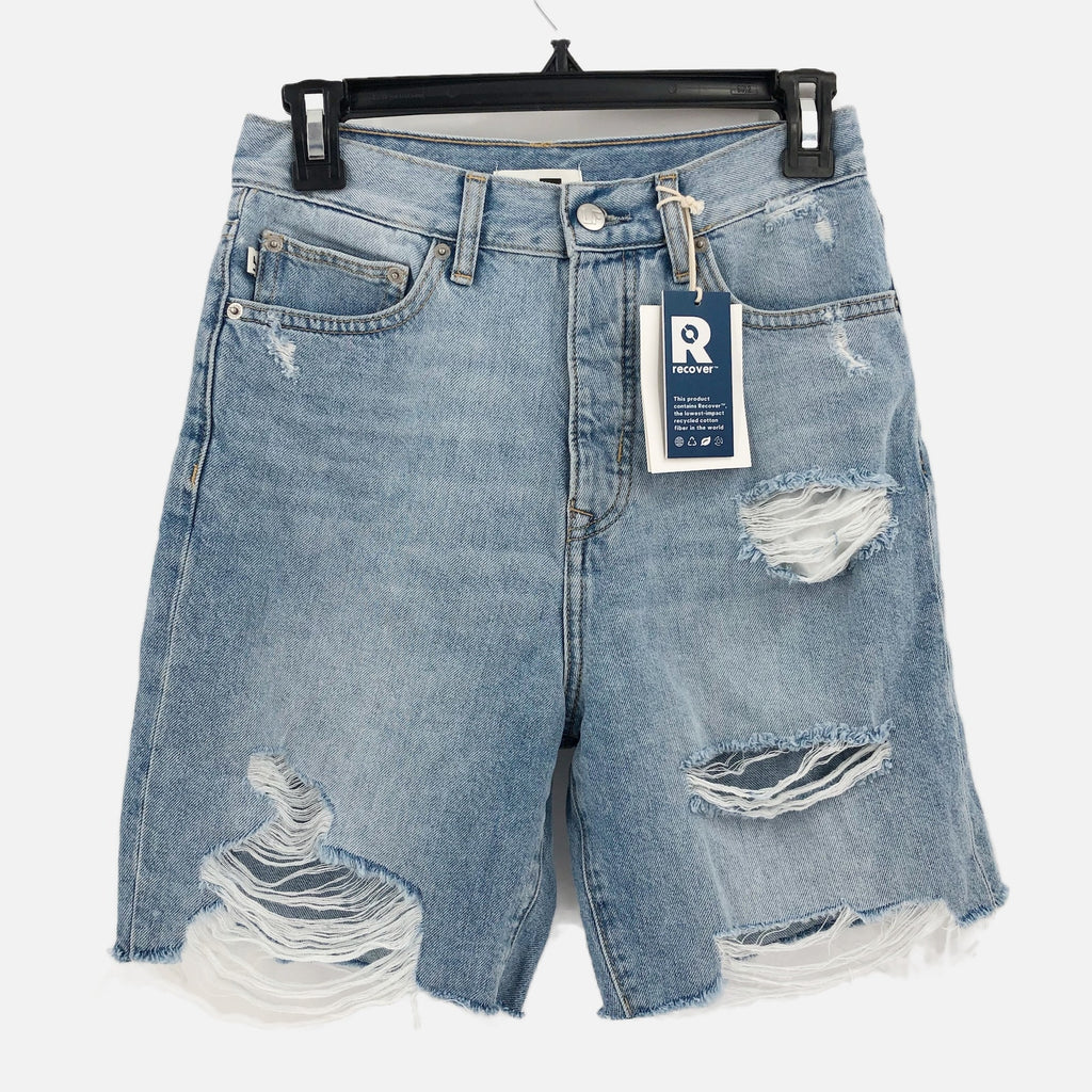 LOVERS & FRIENDS Devon 90s Cut Off Shorts 25 US 0 Boardwalk Blue Revolve NWT
