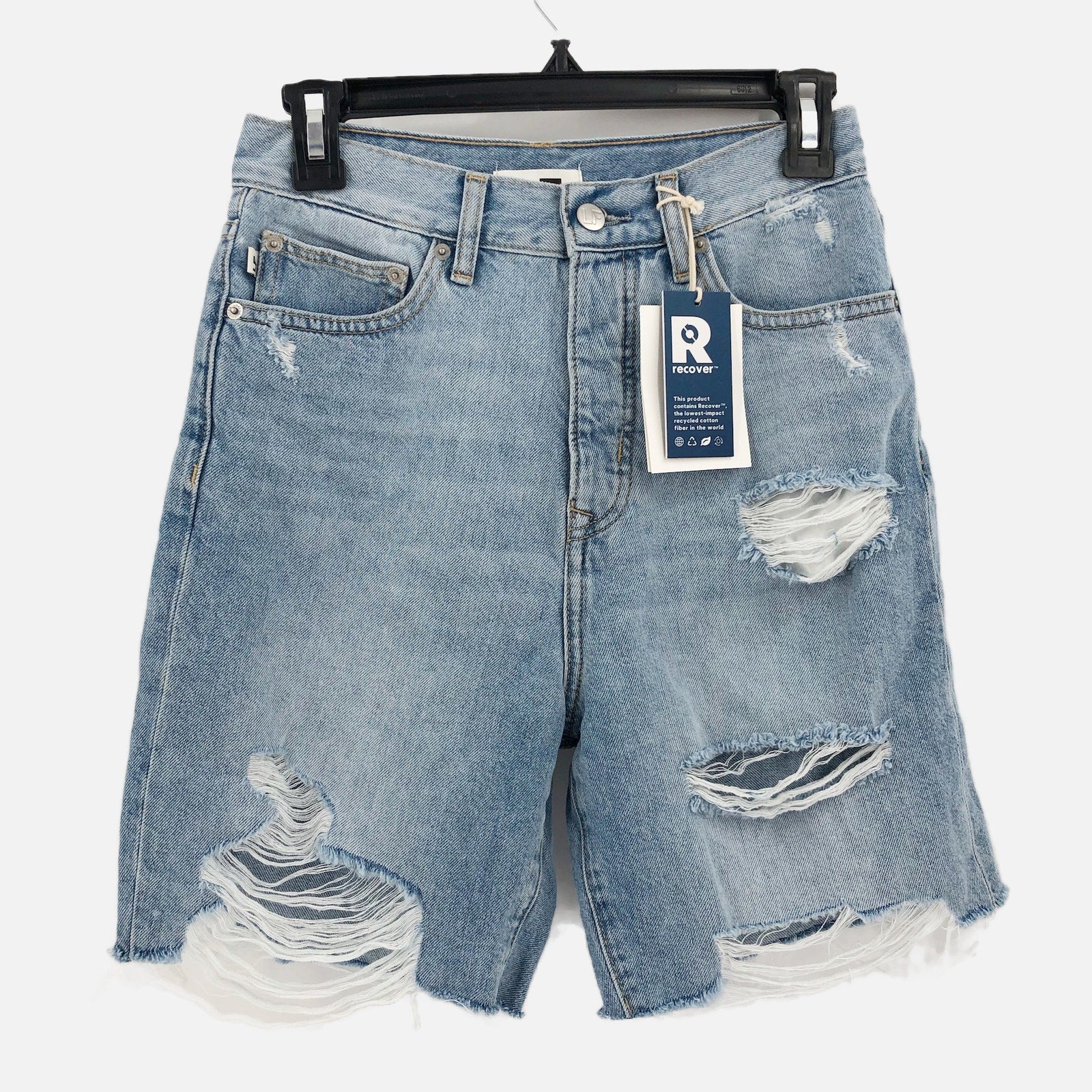 LOVERS & FRIENDS Devon 90s Cut Off Shorts 25 US 0 Boardwalk Blue Revolve NWT