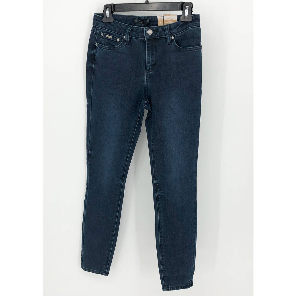 Prana Womens Sienna Skinny Jeans 27x28 US 4 Deep Blue Stretch Denim Mid Rise NWT