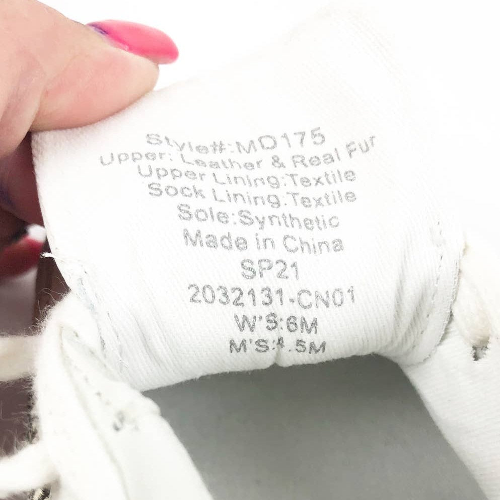 MADEWELL Womens Sidewalk Low-Top Sneakers Size 6 White Leather Wave NWOB