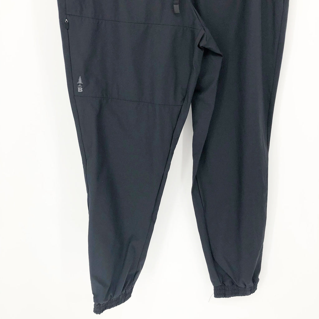 Bass Outdoors Womens Woven Sweatpants Small Black Drawstring Joggers NWT