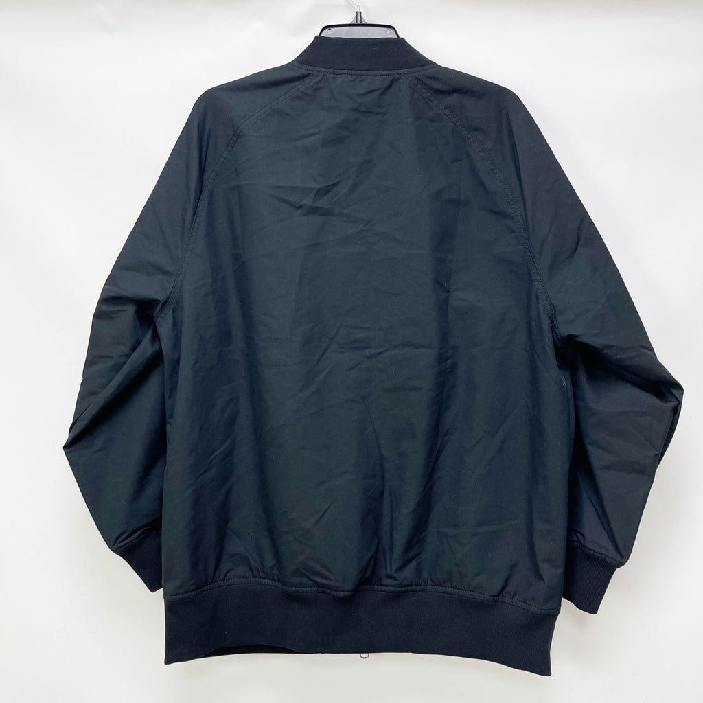 Everlane Womens Cotton Bomber Jacket XXS Black Oversized Zip Front NWT