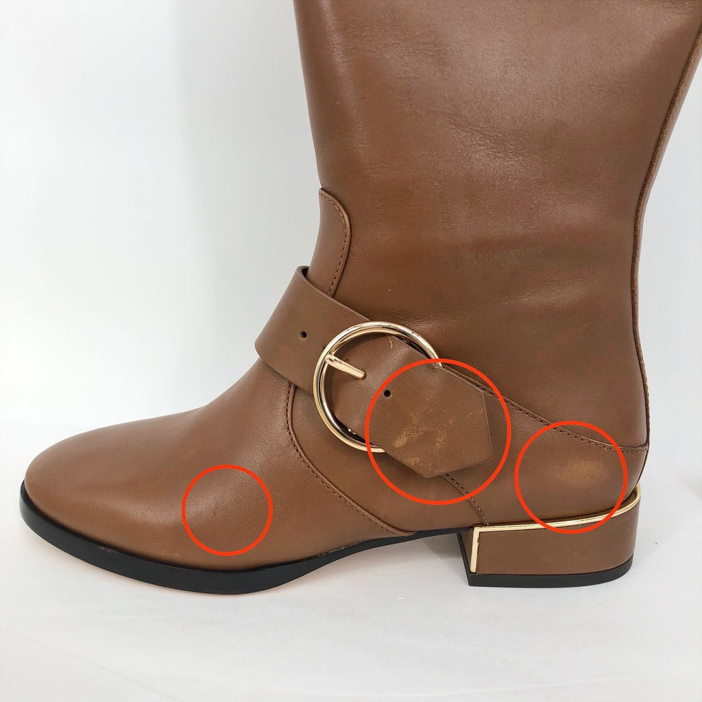Tory Burch Womens Sofia Knee High Boots US 5 M Brown Leather NWOB