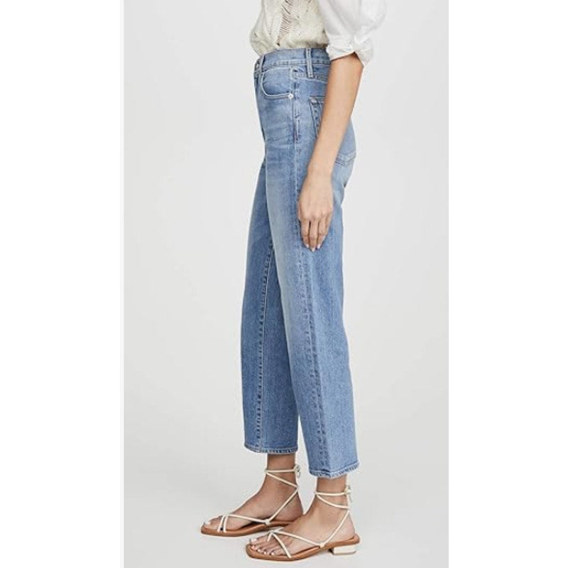 SLVRLAKE Womens London Crop Jeans Size 32 US 14 Love Matters Blue High Rise NWOT