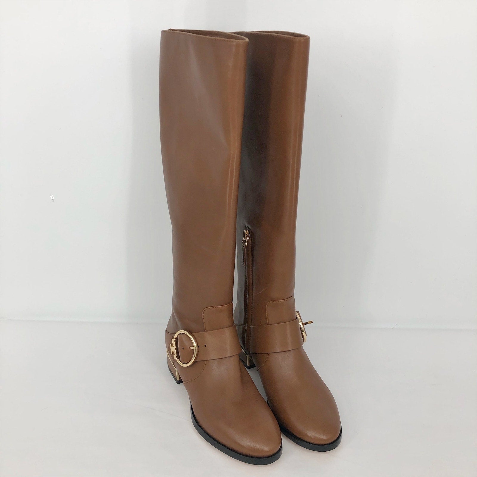 Tory Burch Womens Sofia Knee High Boots US 5 M Brown Leather NWOB