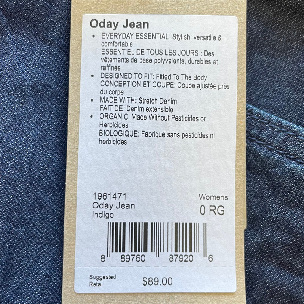 prAna Womens Oday Skinny Jeans Size 0 25x30 Indigo Blue High Rise Stretch NWT