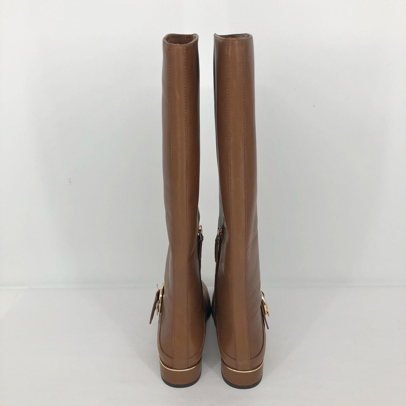 Tory Burch Womens Sofia Knee High Boots US 5 M Brown Leather NWOB