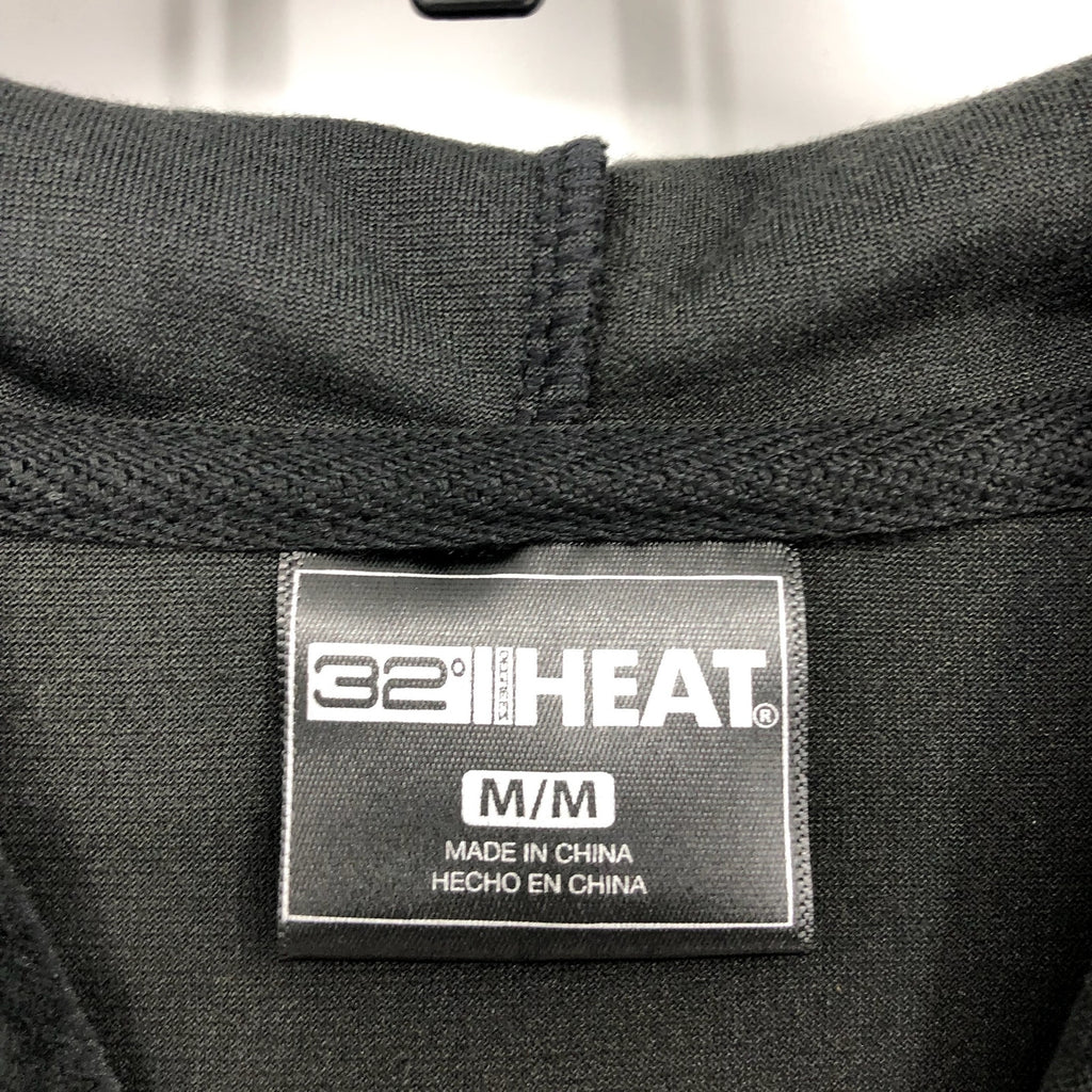 32 Degress Heat Womens Velour Hoodie Medium Black Pullover Pouch Pocket NWT