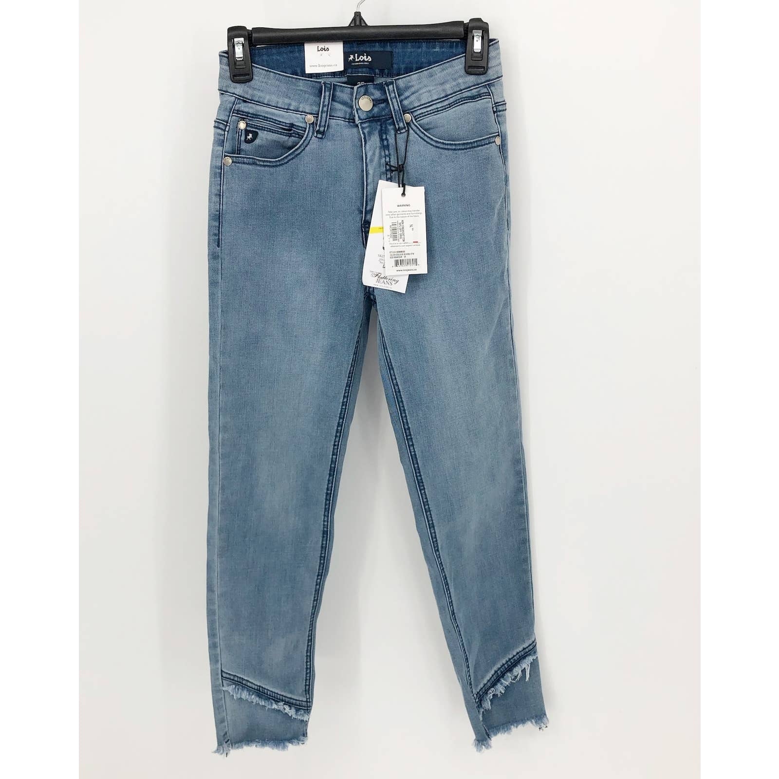 LOIS JEANS Women's Erika 7/8 Jeans Blue Size 25 US 0 High Waisted Skinny Leg NWT