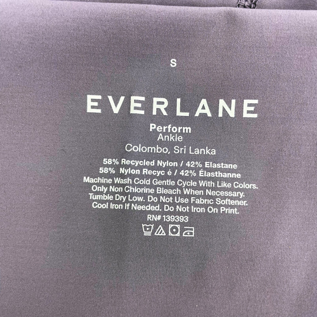 Everlane Womens The Perform Ankle Legging Small Plum Purple Athletic NWT