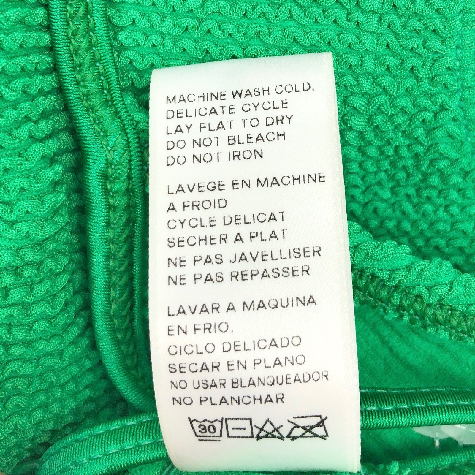 GOOD AMERICAN Always Fits One-Piece Swimsuit in Green XXS/XS Scoop Back NWOT