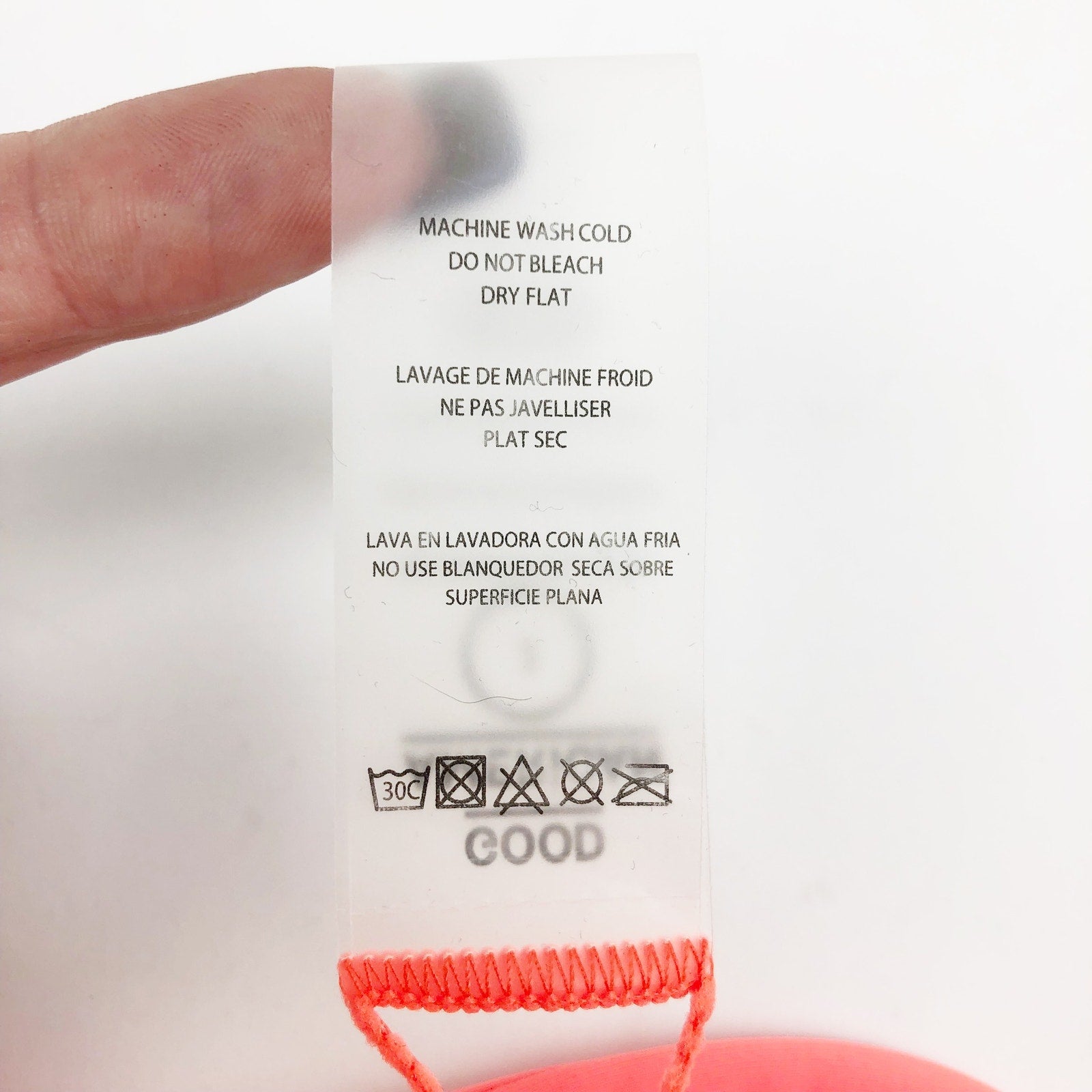 Good American Tiny Ties Bikini Bottoms 2 Medium Swimwear Matte Hot Coral NWT