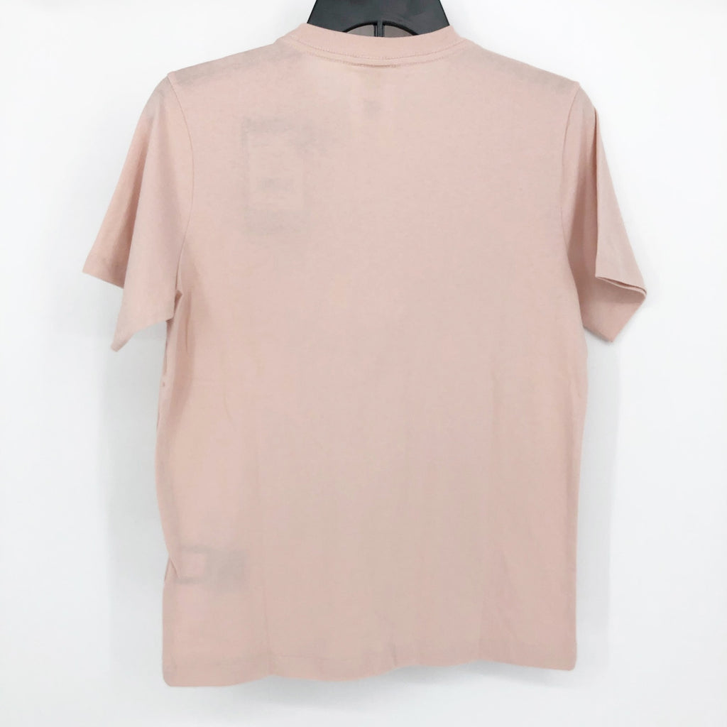 The North Face Womens Half Dome Logo Tee XS Pink Moss Short Sleeve NWT