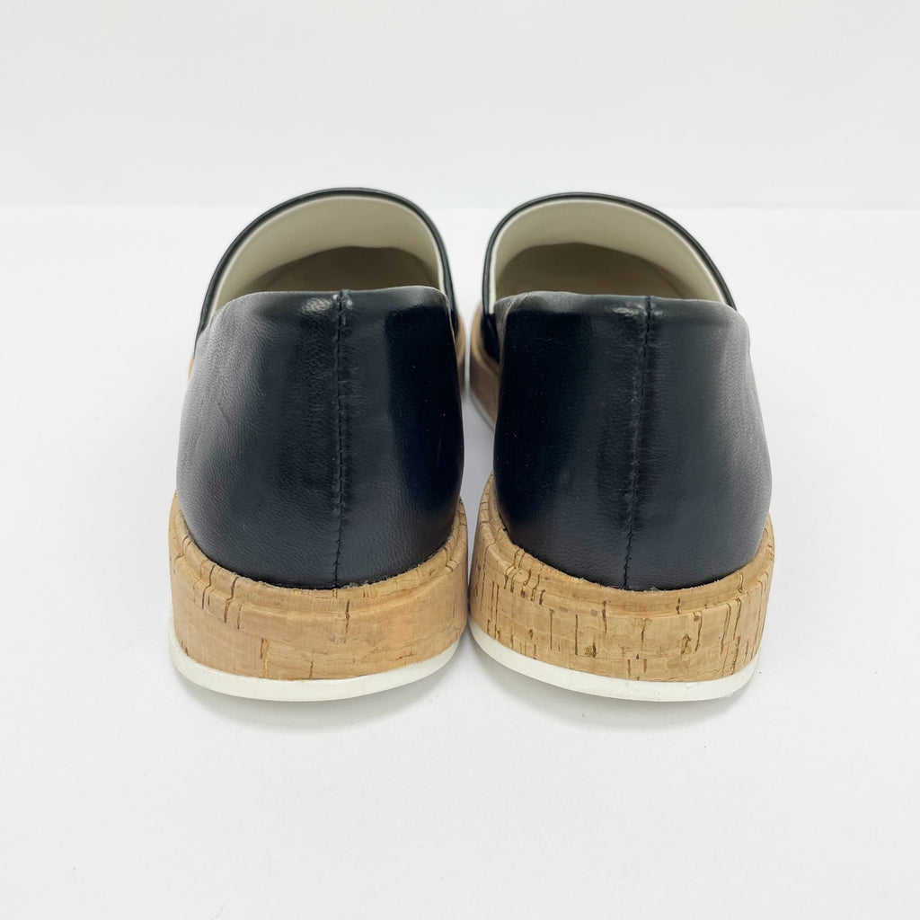 Franco Sarto Womens Derek Sneaker Size 6 Black Leather Lightweight Slip-On NIB