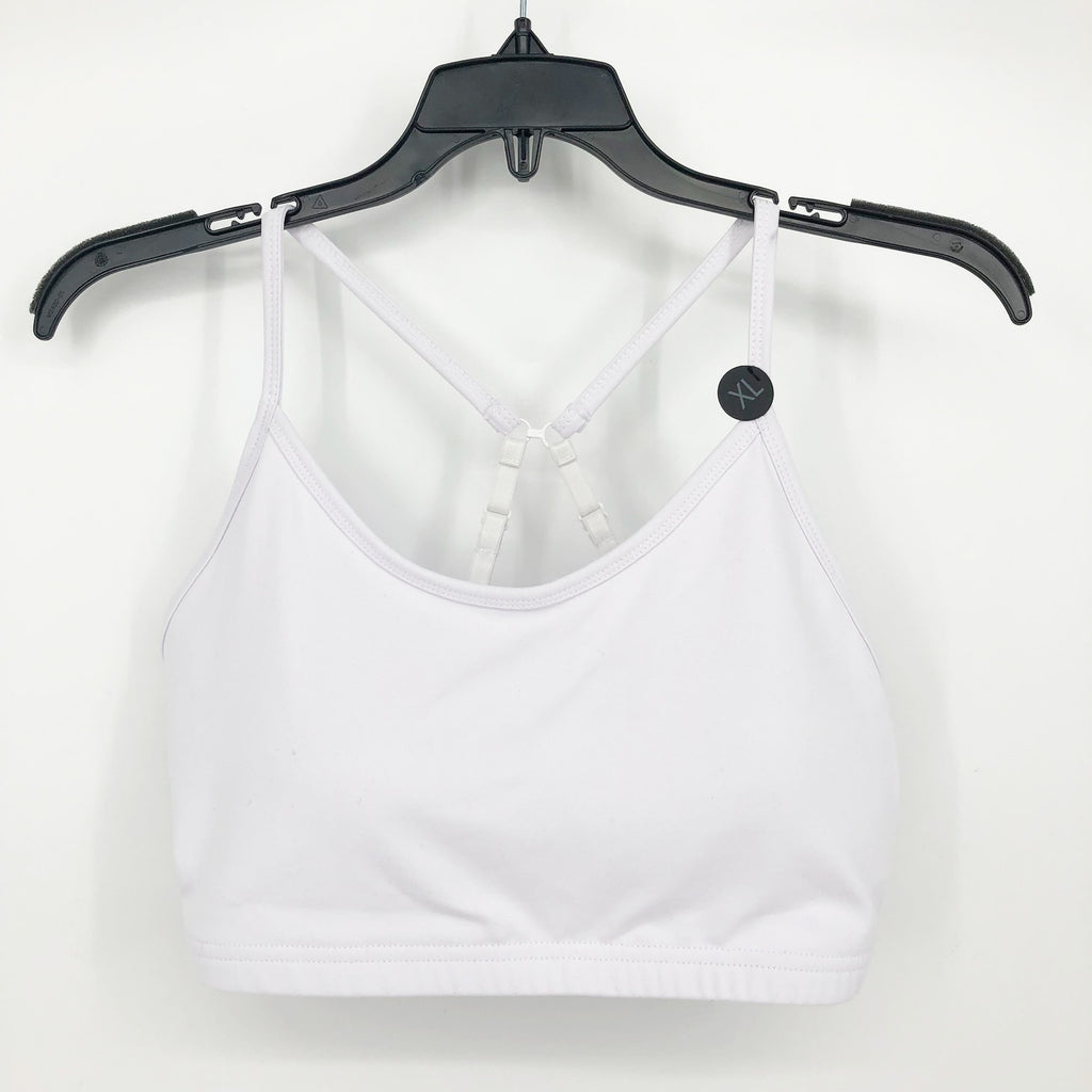 Cotton On Body Women Workout Yoga Crop Top Small White ScoopNeck Convertible NWT